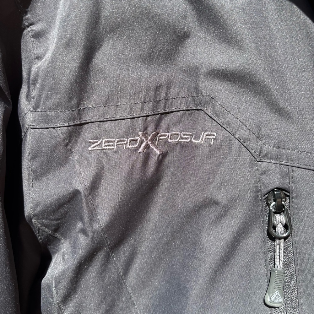 Zeroxposur Black Label Men's Full Zip Puffer Jacket Mens Size M Hooded Zip Ski - Picture 4 of 10